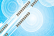 Blue Circle Vector Background